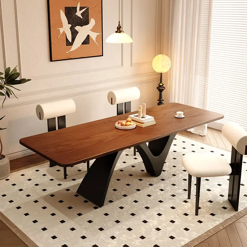 

Living room household tea dining table DIY solid wood dining table New Zealand pine
