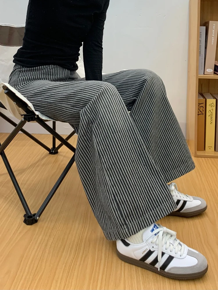 

Теплые джинсы Thiened Fce на подкладке, прямые широкие брюки с высокой талией для женщин, осень-зима, новый бренд Sle PmORh