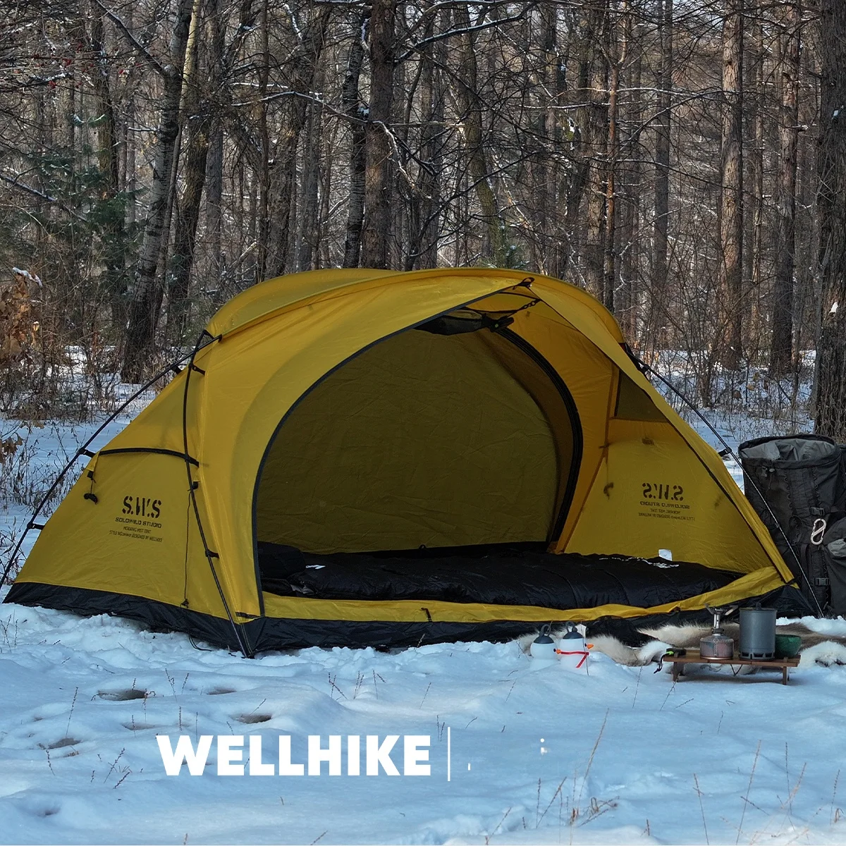 Wellhike Outdoor SWS Morning Dew Tent Double 2 Hiking Hiking Lightweight Camping Sunscreen and Waterproof Mosquito Inner Tent