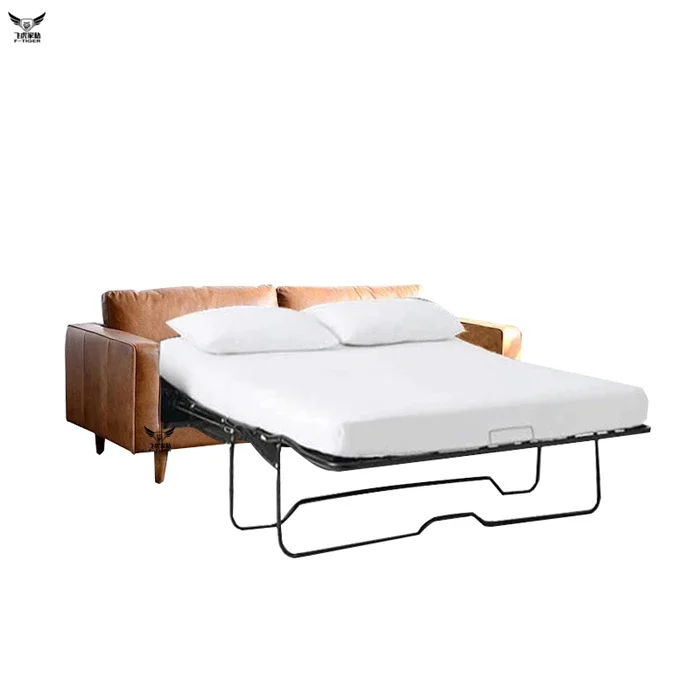 

TAO Nordic leather foldable simple living room dual-purpose double multi-functional sofa light luxury