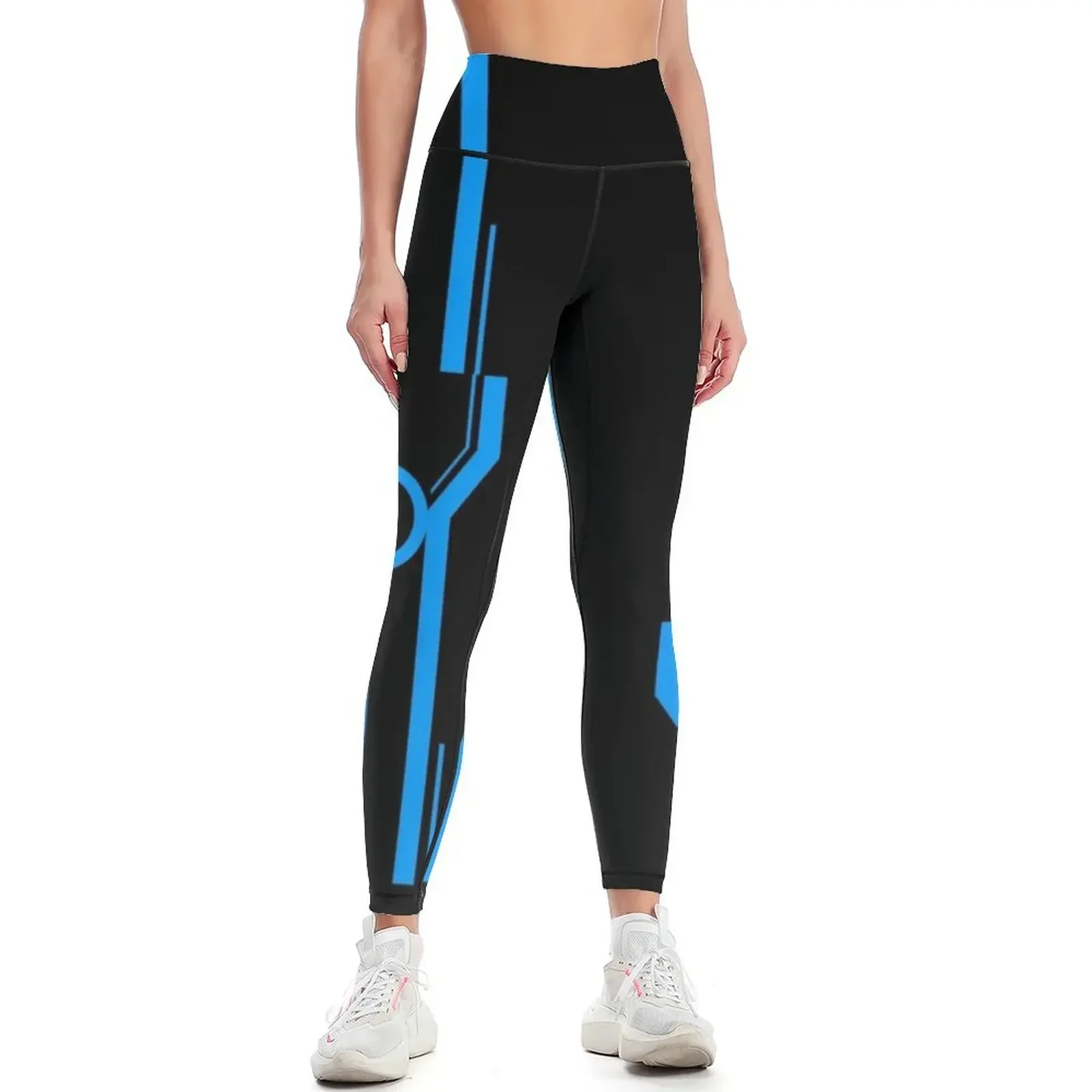 

Tron blue Leggings sportswear for gym sporty woman gym trousers sports tennis for Womens Leggings