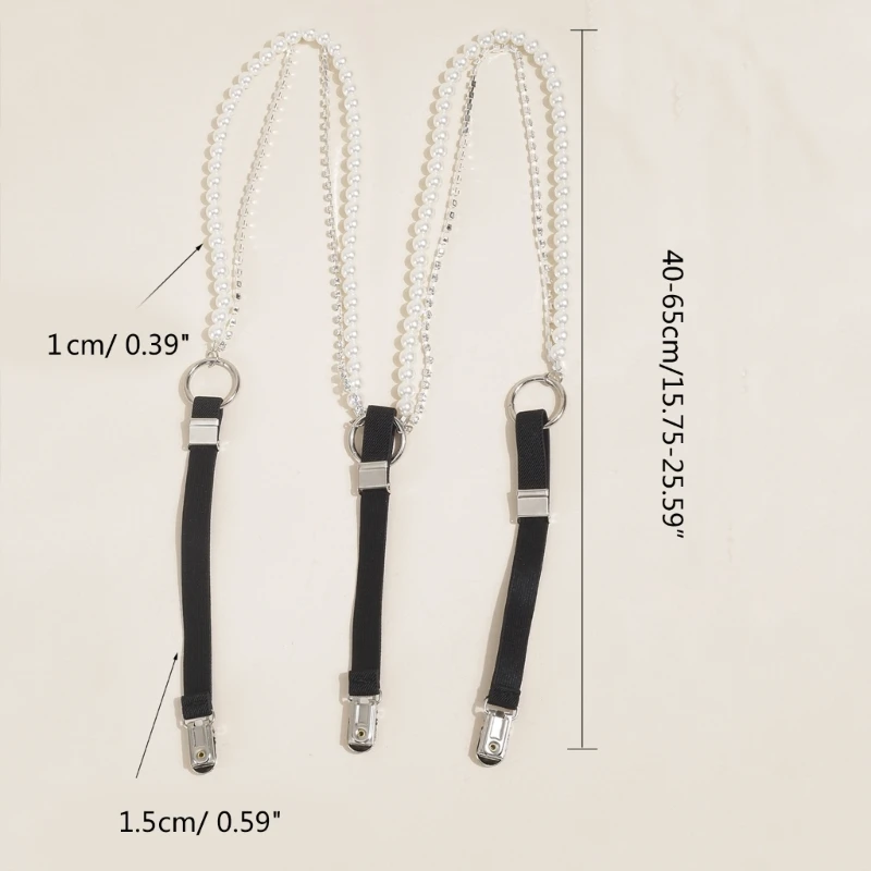 Unisex Hình Chữ Y Kẹp Đàn Hồi Trên Dây Quần Nẹp 3 Kẹp Suspender