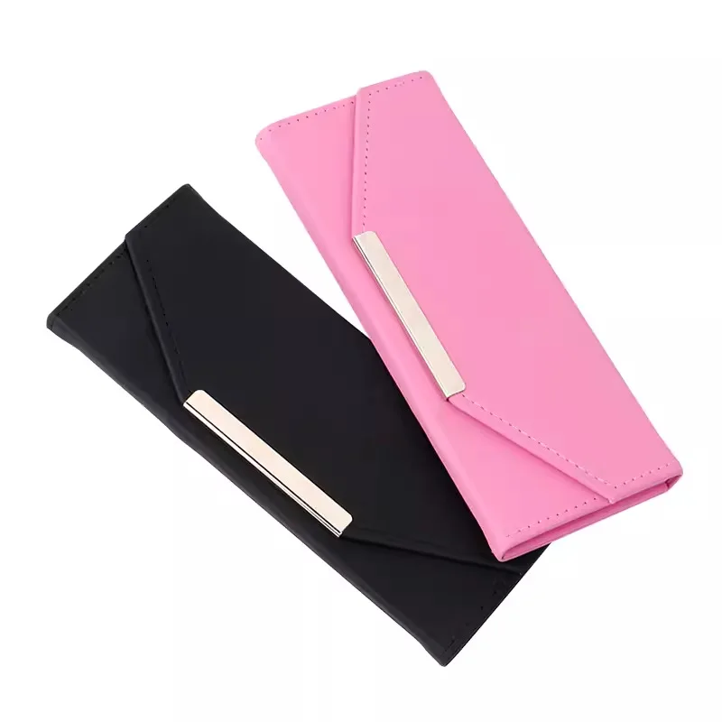 Sac de rangement de pincettes d'extension de cils en cuir, conteneur vide Portable, étui organisateur d'outils de faux cils, accessoires de cils