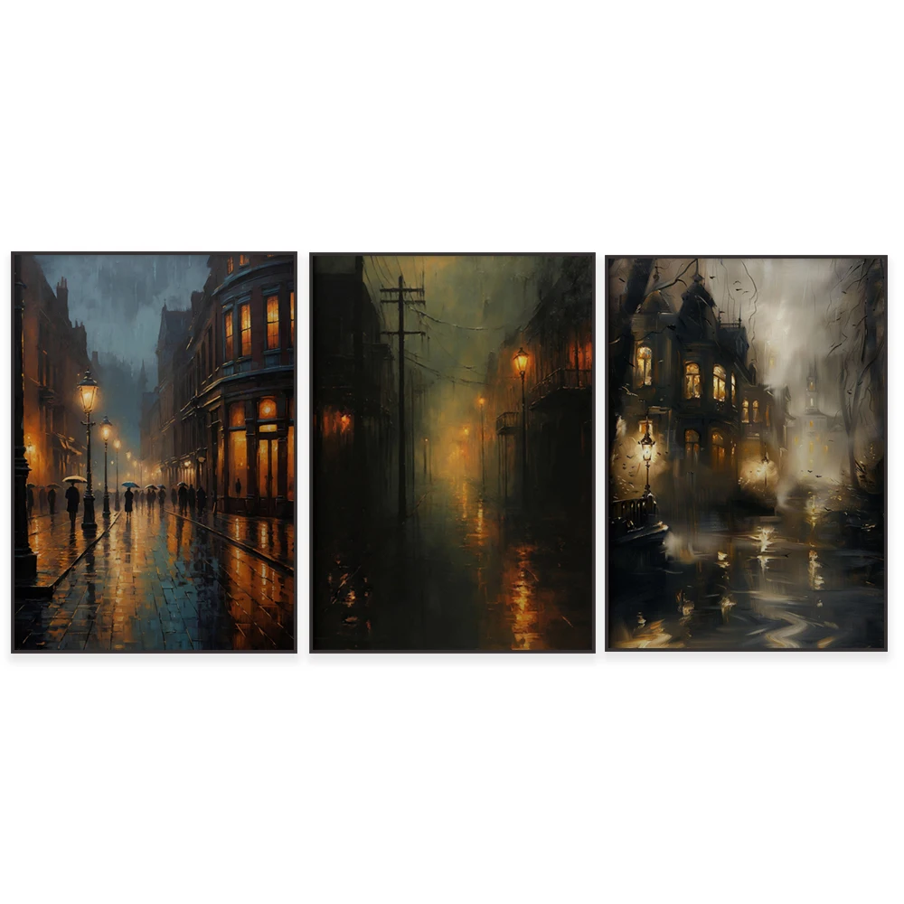 Gothic architecture, dark preppy print, dark cabin style print, moody victorian art, gothic home decor, gloomy witchcraft poster