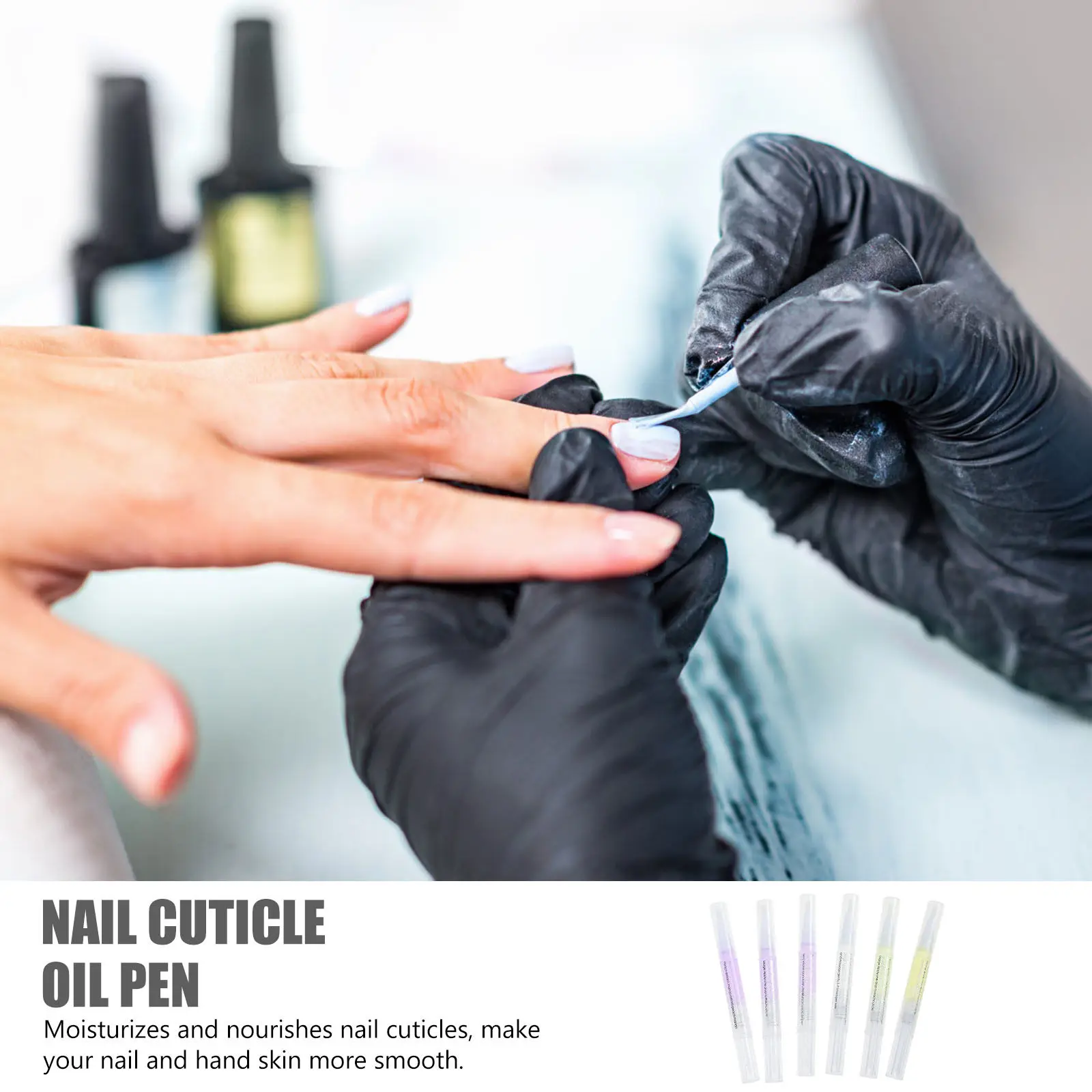 6Pcs Nail Cuticle Oil Pen Plant Extracts Nail Care Moisturizer Revitalize Gel Acrylic Manicure Softener Easy Use Portable view 5