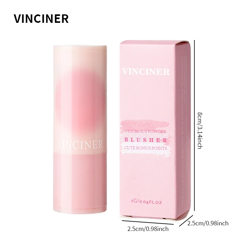 ผงบลัชออน7สี vinciner เนื้อแมทท์ธรรมชาติเงางามบลัชออนกันน้ำได้นาน24ชม. เครื่องสำอางแฟชั่นขายดี