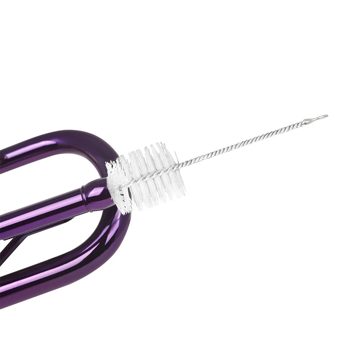 A71P الفرنسية القرن الترومبون البوق تنظيف عدة الفولاذ المقاوم للصدأ النايلون فرشاة فرشاة تنظيف الآلات الموسيقية #5