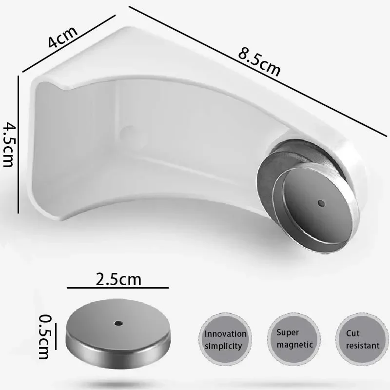 1pc Magnetic Soap Holder Magic Soap Dish Organizer Bathroom Accessories Wall Mounted Sponge Holder Bathroom Kitchen Storage Rack