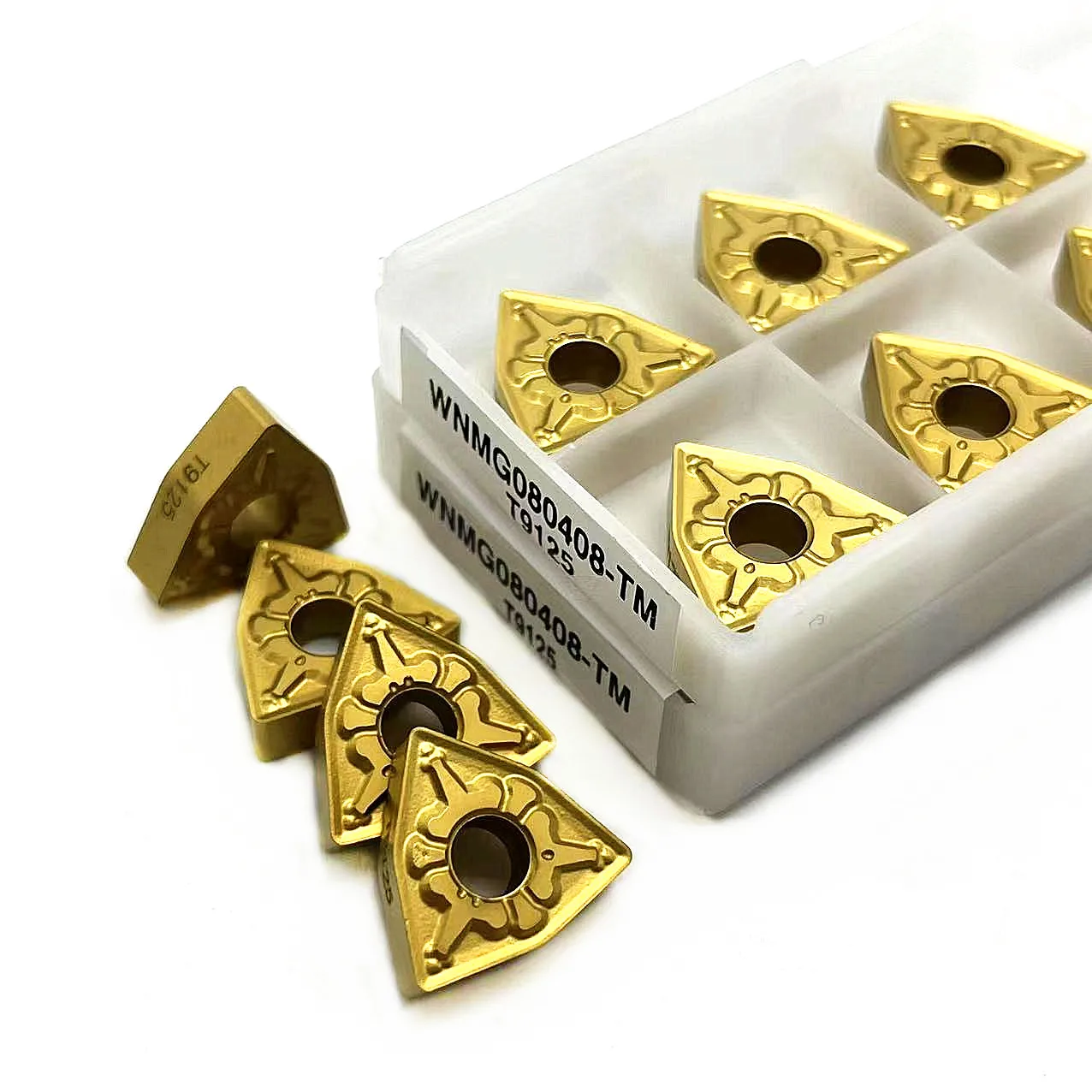 10PCS WNMG080404 TM9125 WNMG080408 TM 9125 carbide inserts External Turning tool WNMG 080408 Lathe Tools of machine industrial