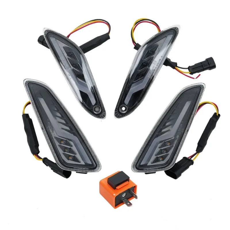 For ​LED Turn Signals for Vespa Sprint/Primavera, Front & Rear LED Indicator Lights with DRL Function