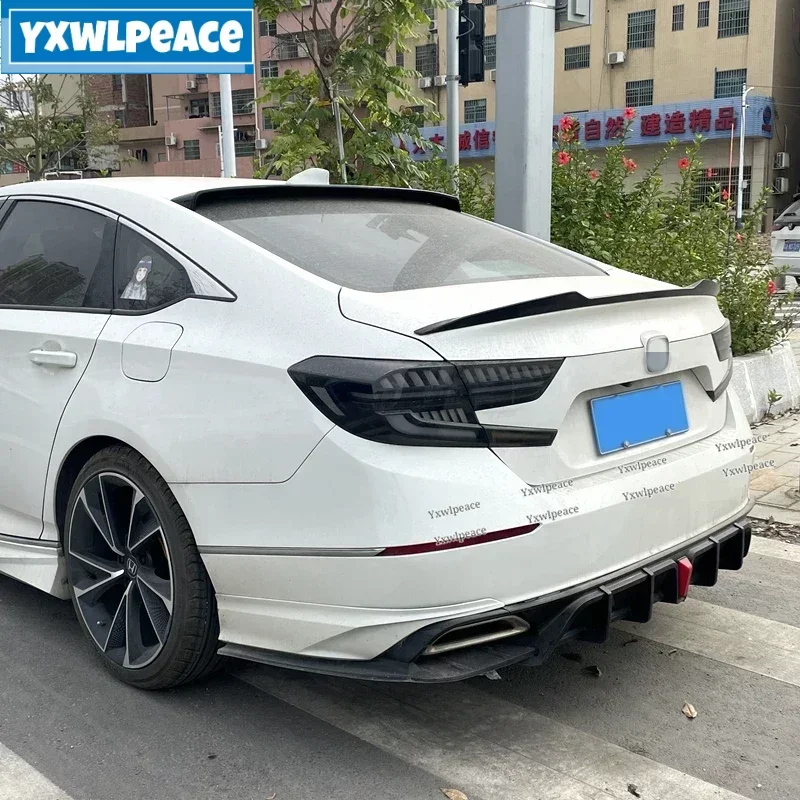 

For Honda Accord 10th 2018 2019 2020 2021 Spoiler ABS Glossy Black/Carbon Look Rear Window Roof Spoiler Car Accessories