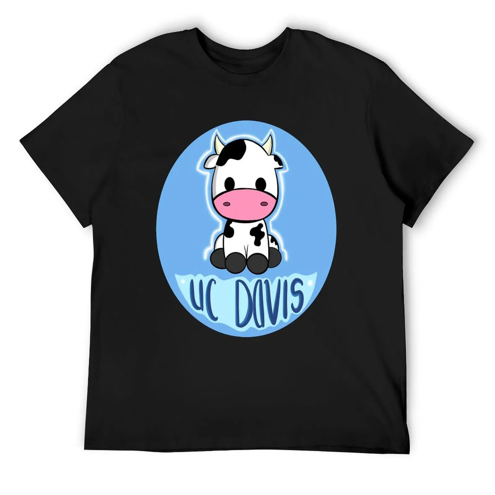 uc davis cow T-Shirt graphics tees sweat plain t shirts men