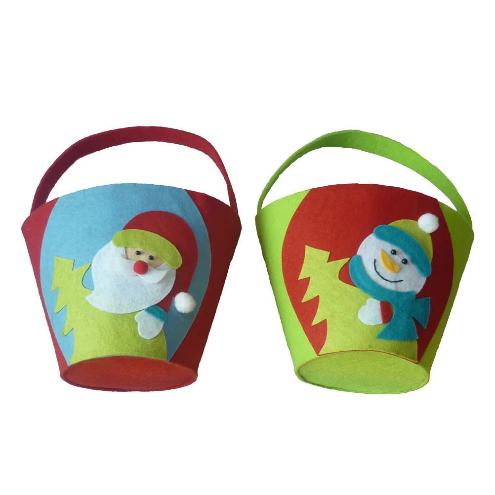 

Gift Bag Christmas Candy Pouch Bucket for Bags Goodie Storage Case Elder Goodies