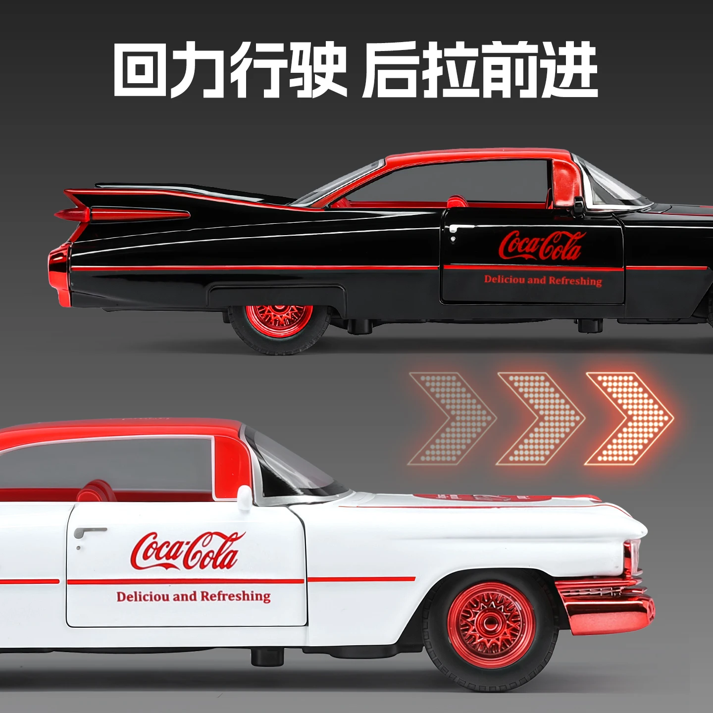 Cadillac – base de plaque signalétique 1:32, nouveau Style, modèle de voiture en alliage de fusée, jouet exquis, son et lumière, cadeau pour garçons, objets de collection