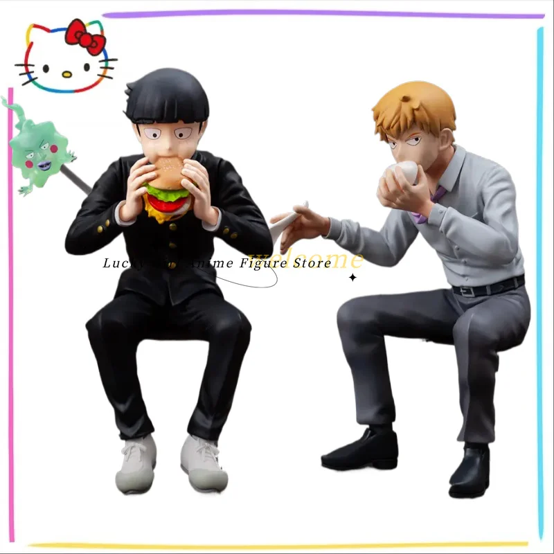 In Stock Original UnionCreative Mob Psycho 100 Bunbougu Cafe Figure Reigen Arataka Kageyama Shigeo Model Gift Toy