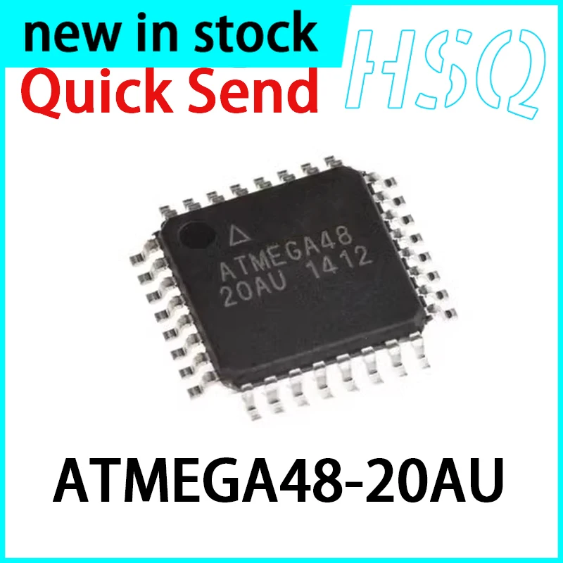 1PCS New ATMEGA48-20AU ATMEGA48 Microcontroller TQFP-32 in Stock
