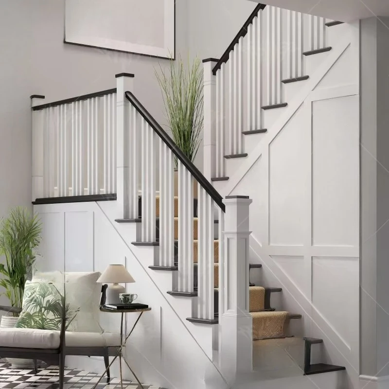 Wrought iron handrail for stairs, stainless steel handrail design, detachable stair handrail