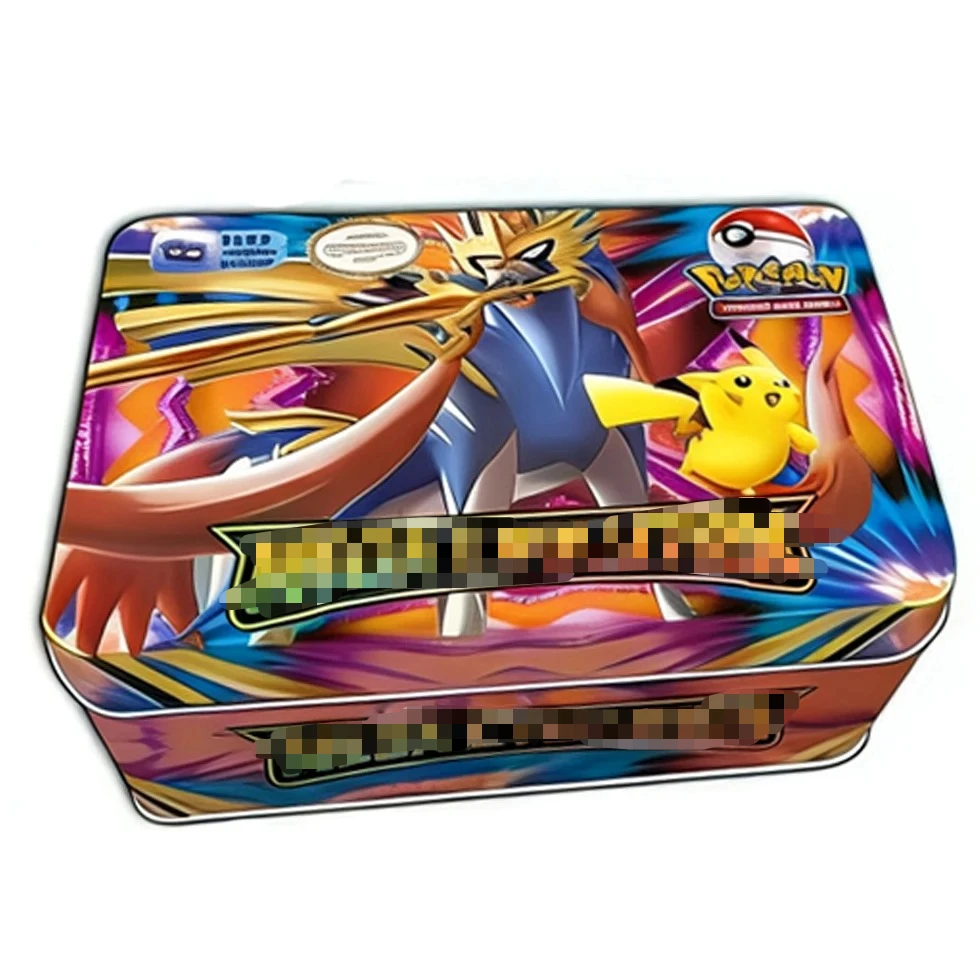 @ Cartões Pokémon Brinquedos de Batalha Origem Perdida Caixa Pokemons com Pikachu Anime Bank Pokémon Cartões de Jogo para Crianças