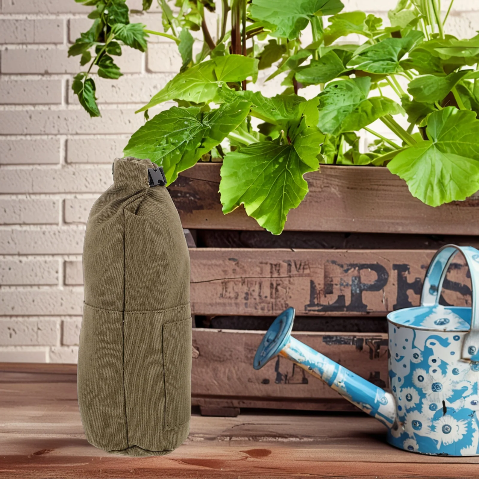 

1pc Lamp Storage Bag Canvas Portable Outdoor Lantern Organizer Reusable Camping Container For Hiking