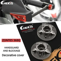 Chekis Suitable for Zontes 368g 368g 501g Motorcycle Modification Accessories Handlebar Balance Plug Tail Cover Handlebar Tail Decorative Cover Aluminum Alloy Cover