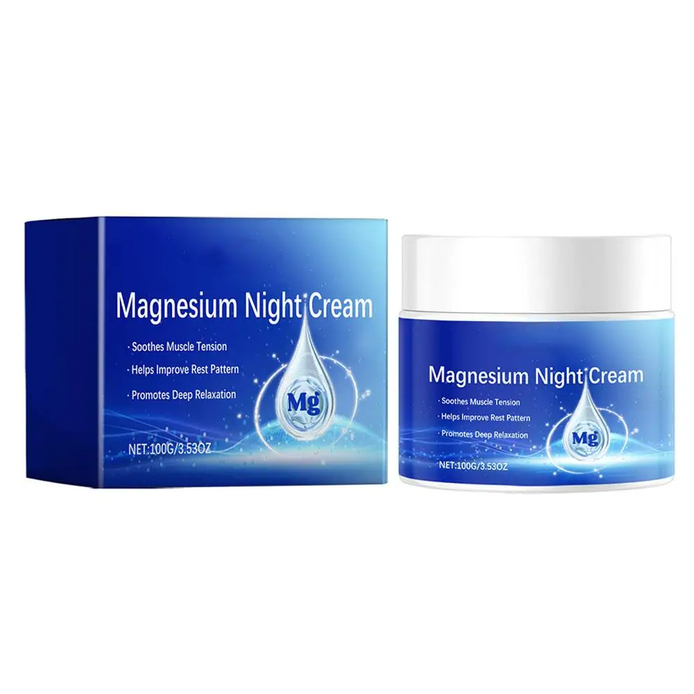 Crème de sommeil hydratante et relaxante en magnésium, produits musculaires apaisants, massage corporel, soins de la veille de Charleroi Sorscroll, 100g, L1Z5