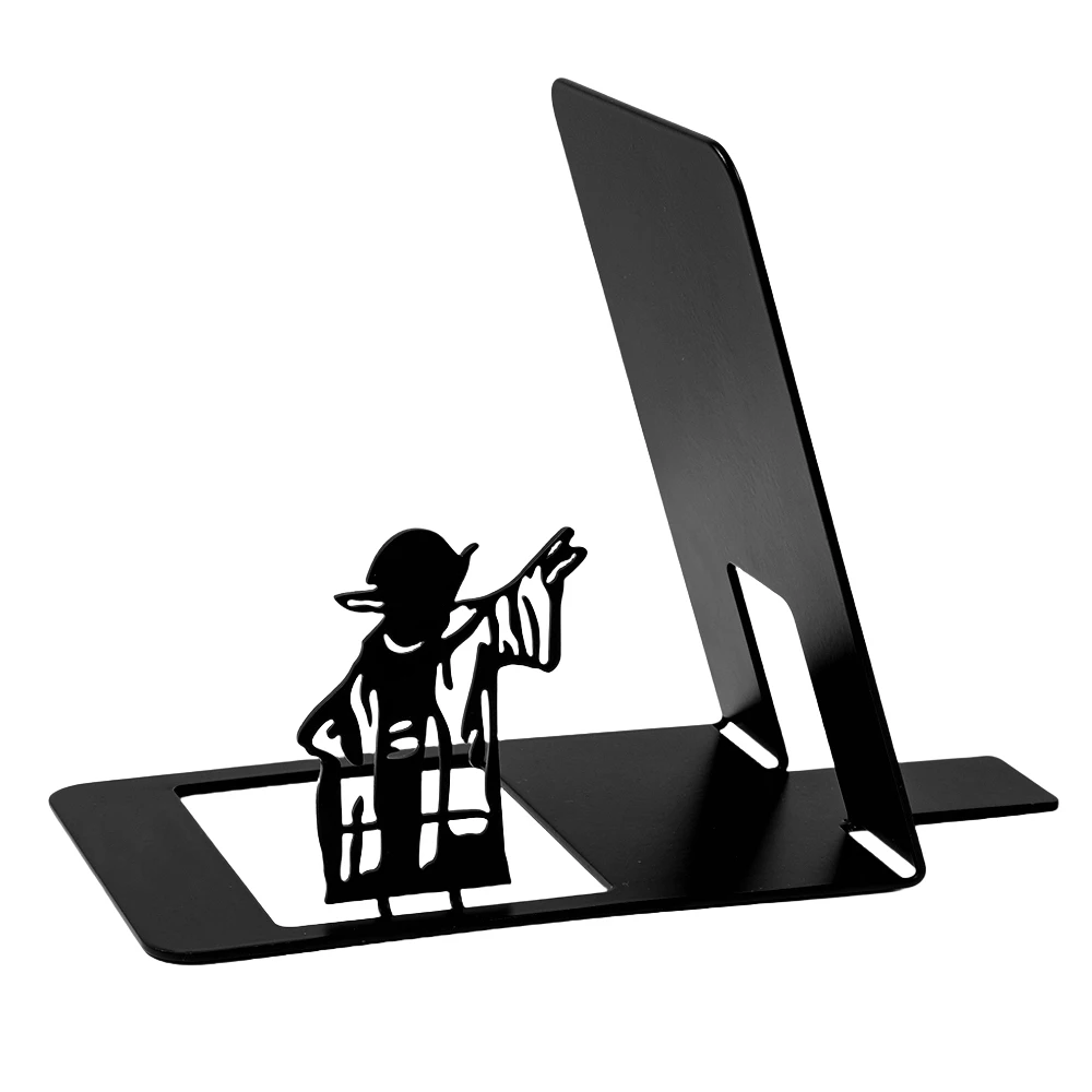 

1 authorized inspiration metal book terminal, providing sturdy black book support for science fiction enthusiasts.