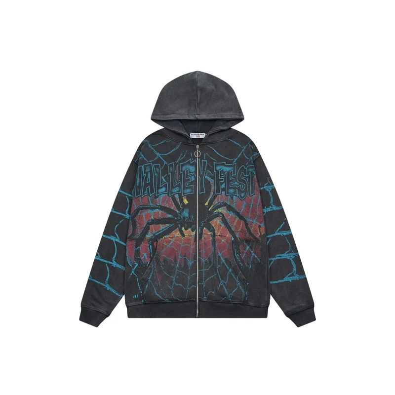 

Свитер с капюшоном и цветочным принтом Vale Spiderweb