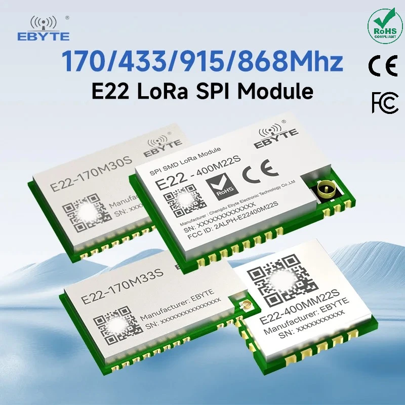 SX1262 SX1268 Lora Spread Spectrum EBYTE E22-M Series High-Precision TCXO 170/433/868/915MHz Long Distance Wireless SMD Module