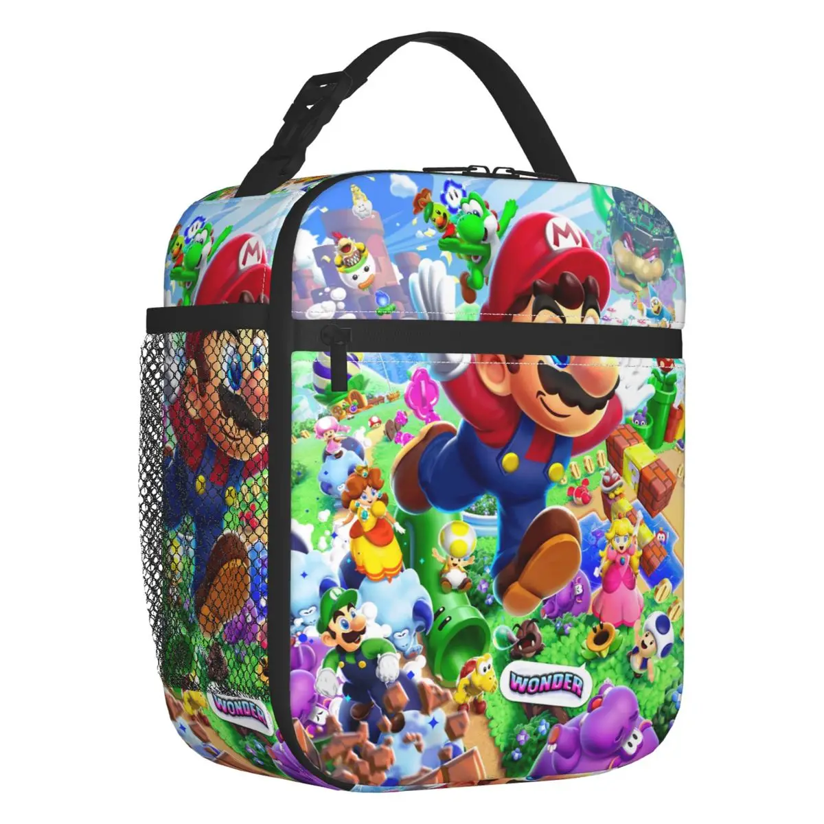 Custom M-Marioes Game Brothers And Friends Isolierte Lunchtasche für Männer, wasserdichte Thermo-Kühlbox für Büro, Picknick, Reisen