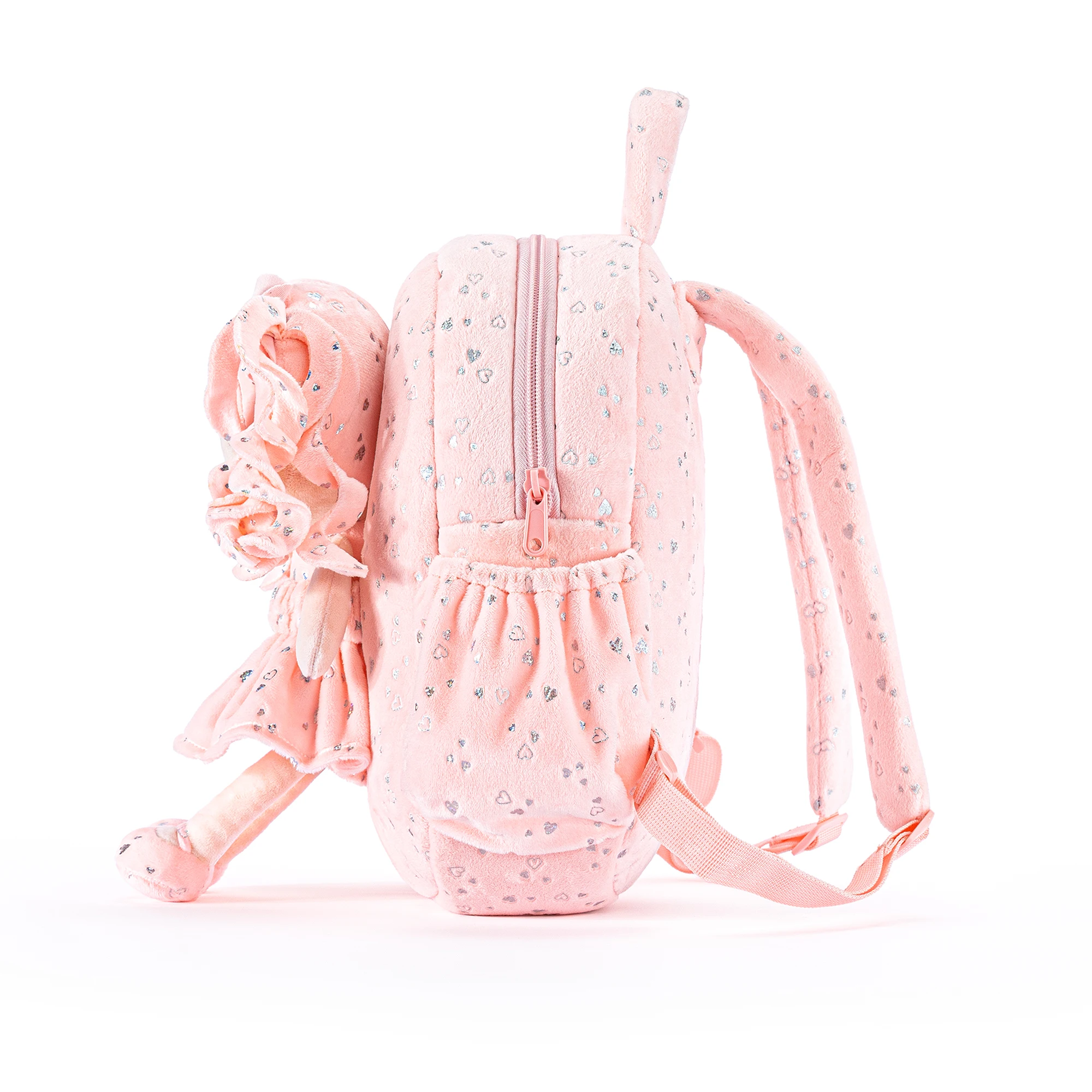 Gloveleya Soft Backpacks Baby Backpack Silver Heart Series, Toddler Backpacks Ideas for Children's Day Gifts Pink