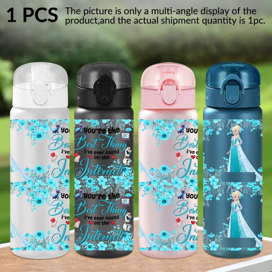 

1Pc Disney Elsa/Frozen/patterned 26oz Plastic Water Bottle Sports Cup As A Birthday/back-to-school Gift