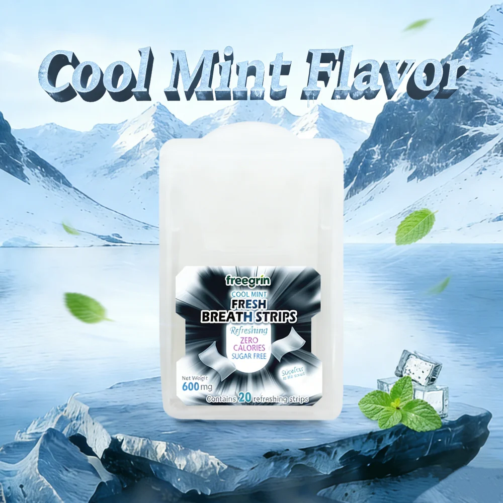 Teeth Whitening In Office - FREEGRIN Cool Mint Flavor Fast Dissolve
