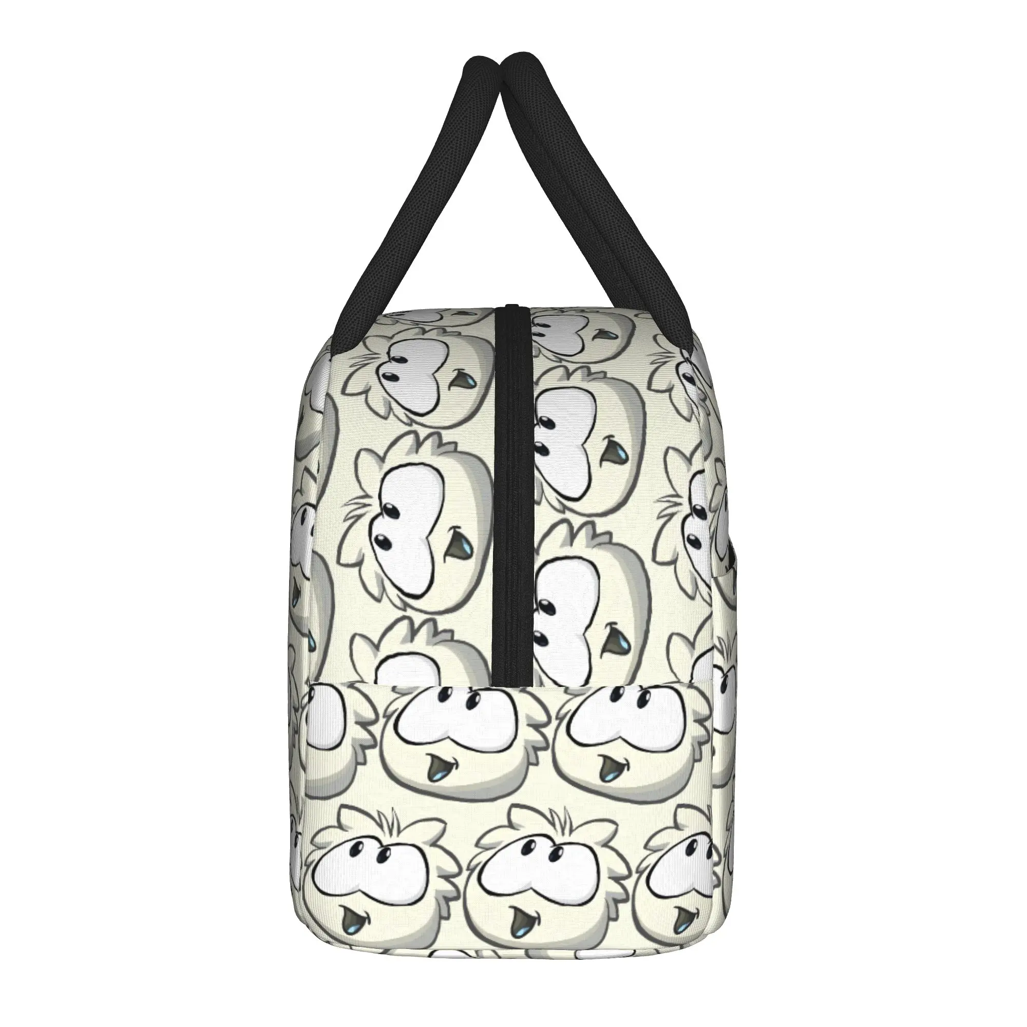 Cute Puffle Club Penguin Insulated Lunch Bags Thermal Bag Reusable,Lunch Container  Leakproof Tote Lunch Box Work  Travel