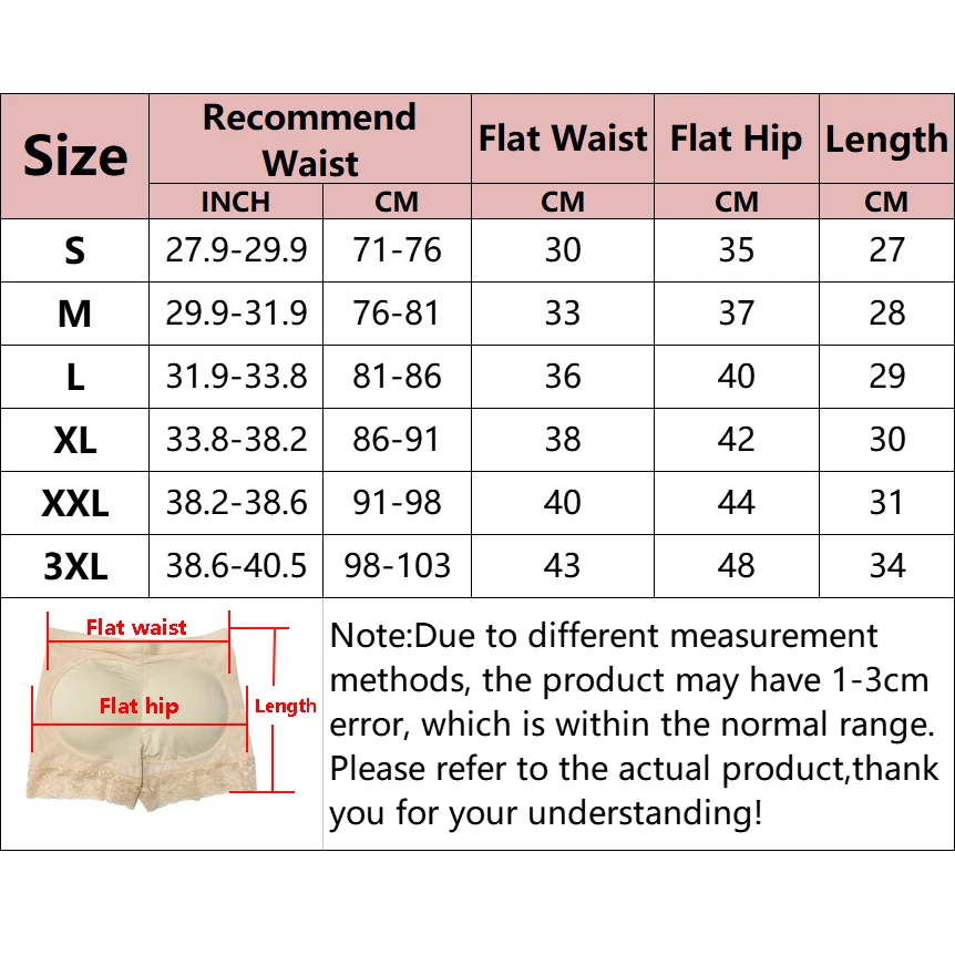 Women Butt Lifter Shapewear Shorts Seamless Hip Enhancer Buttocks Butt Pads Sponge Padded Push-up Panties Shaper Fake Ass Boxer