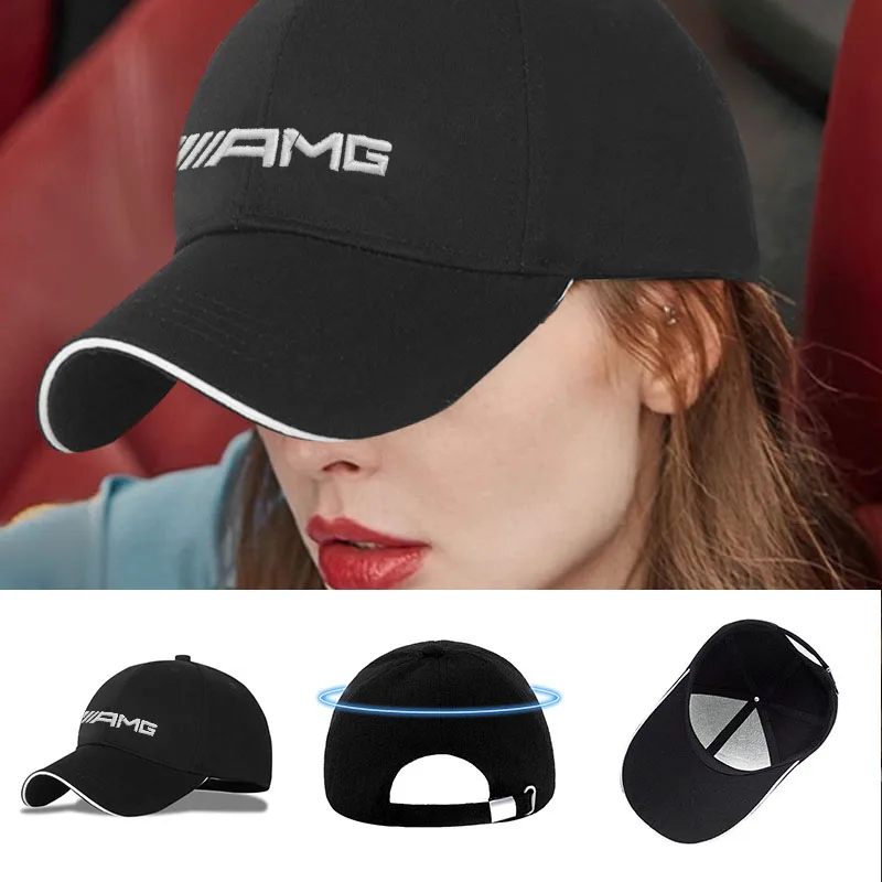 1Pcs Baseball Cap Outdoor Summer Sports Hat Men Women Hip Hop Cap For Mercedes Benz AMG W203 W206 W220 W205 W211 W212 W201 W210