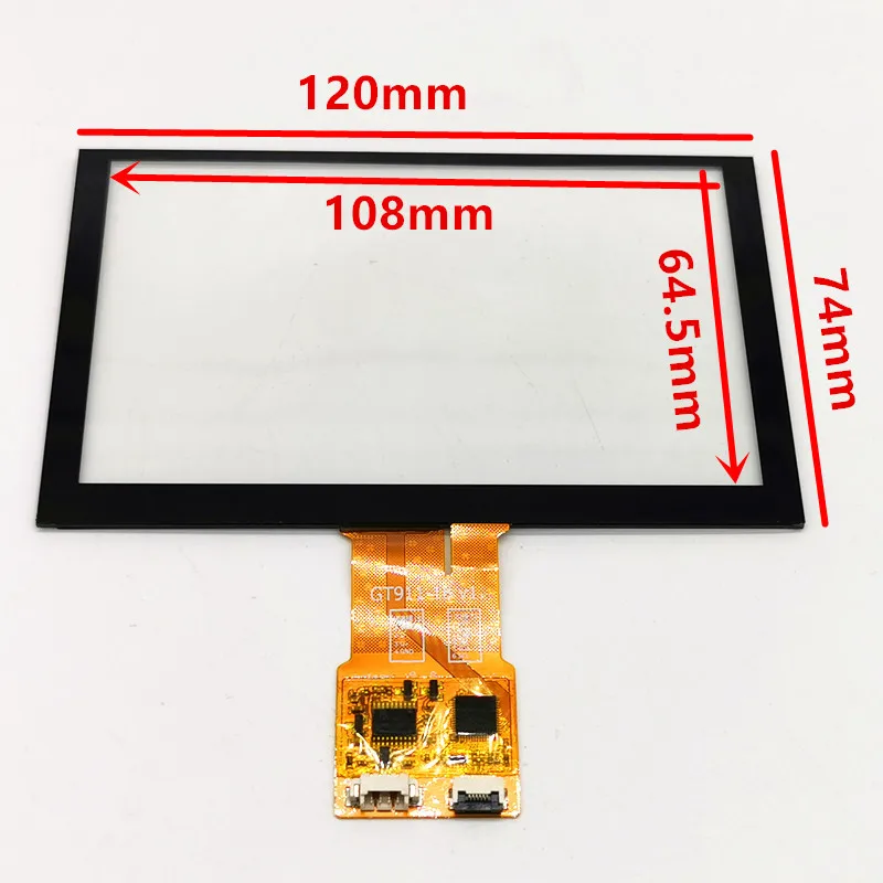 Imagem -02 - Capacitivo Touch Display Module Kit Módulo Lcd Hdmi para Raspberry pi 3b 4b Carro Raspberry pi Micro Usb 5v 800x480