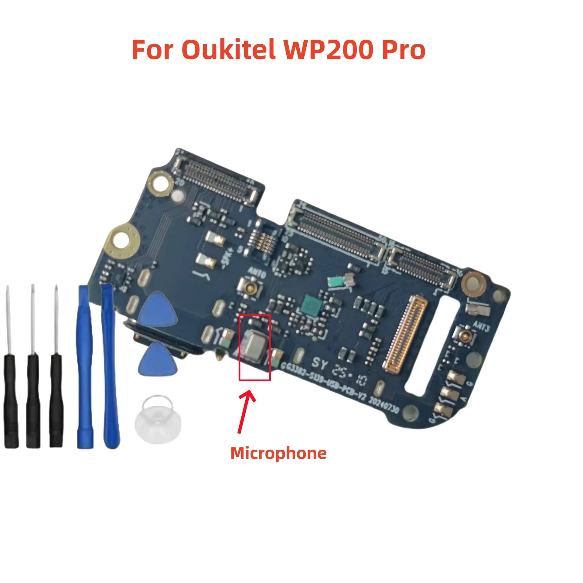 

Поп-оригинальный новый для Oukitel WP200 Pro, внутренние детали для ячейки, USB-плата, зарядная док-станция с микрофоном, аксессуары для ремонта FPC