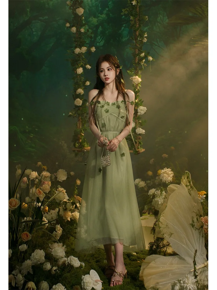 

Эксклюзивная покупка Gold Devouring Beast, летняя юбка трапециевидной формы с цветочным принтом и романтическим цветочным ремешком Dr из нейлоновой ткани