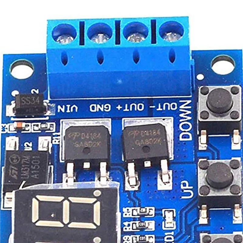 GROCE-5X DC 12V 24V LED Light Digital Time Delay Timing Delay Relay Switch Circuit Dual Mos Tube Control Board Module