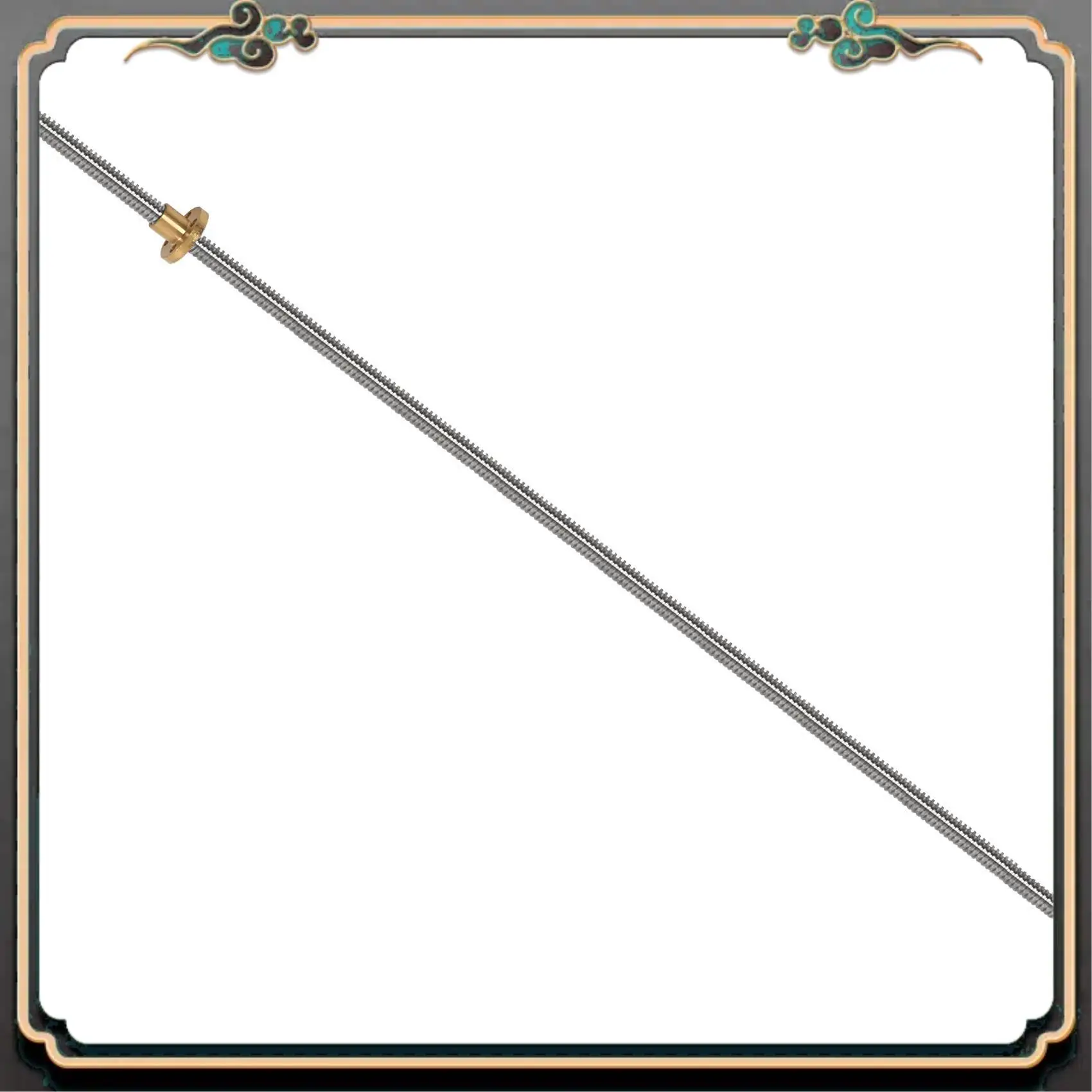 Reliable-2X 500Mm T8 Lead Screw And Brass Nut (Acme Thread, 2Mm Pitch, 4 Starts, 8Mm Lead) For 3D Printer Z Axis