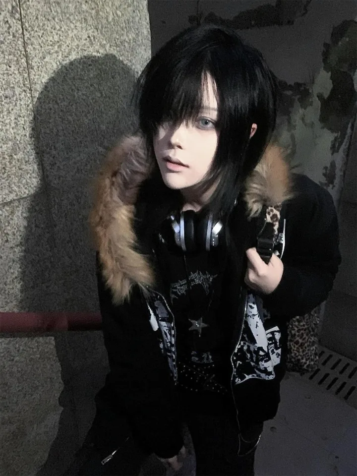 Streetwear Vintage Harajuku Gothic Print Hooded Sweatshirt Coat