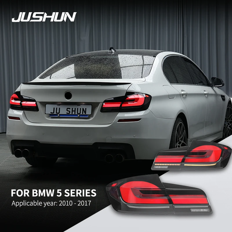 Car LED Tail Lights For BMW 5 Series F10 2010-2017 Flowing Water Flicker Tail Lamps Fog Plug and Play Car Tail Light Assembly