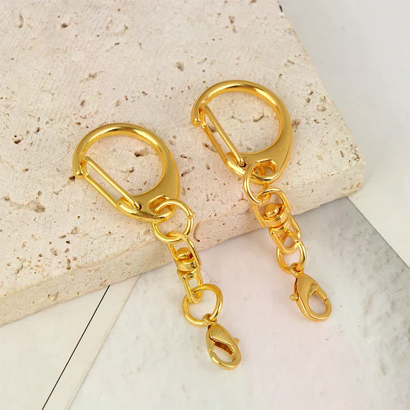 5/10/20Pcs D Shaped Lobster Clasp Chain Connector For DIY Jewelry Making Findings Key Chain Accessories