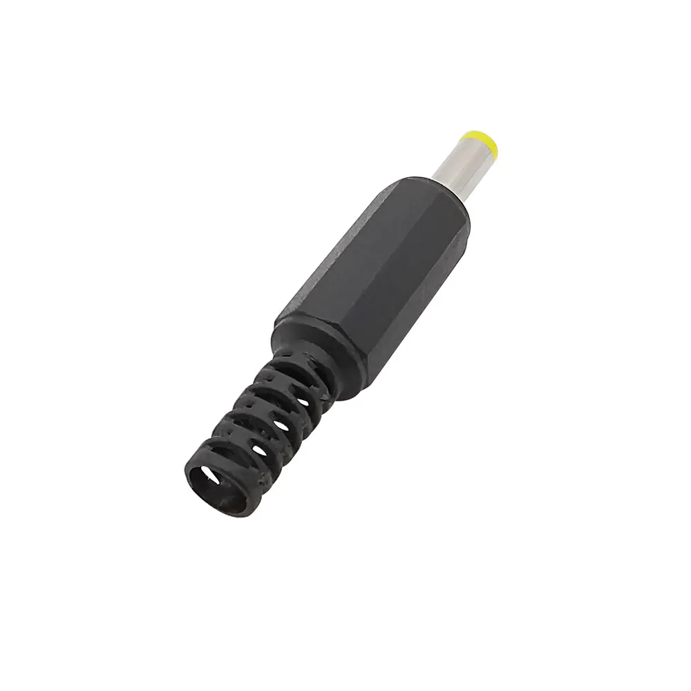 4.0mm x 1.7mm DC Power Supply Male Plug Straight Solder Connector DC 4.0*1.7mm Yellow Plugs Jack DIY Repair Adapter