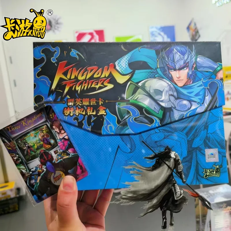 

Kayou Three Kingdoms 2025 Новогодняя подарочная коробка Liu Bei Guan Yu Zhao Yun Zhu Ge Liang Аниме Cartoon Limited Редкая коллекционная карта Gif