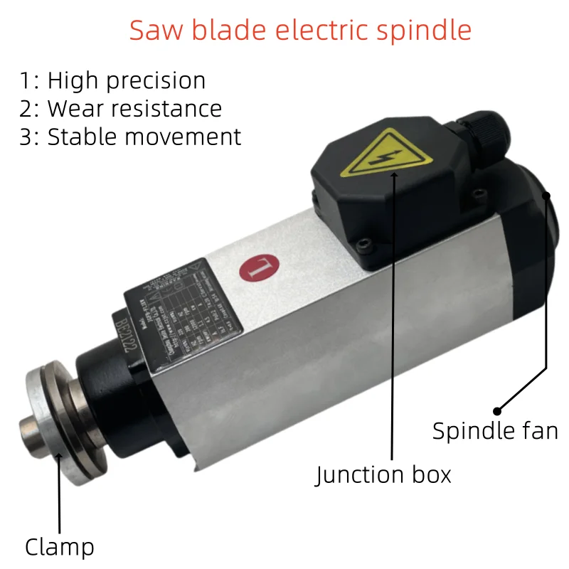 

JGFK Woodworking Slotting Saw Cutting Electric Spindle 1.1KW, 2.2KW, 3.5KW, 5.5KW, 7.5KW for Edge Banding Machine Spindle Motor