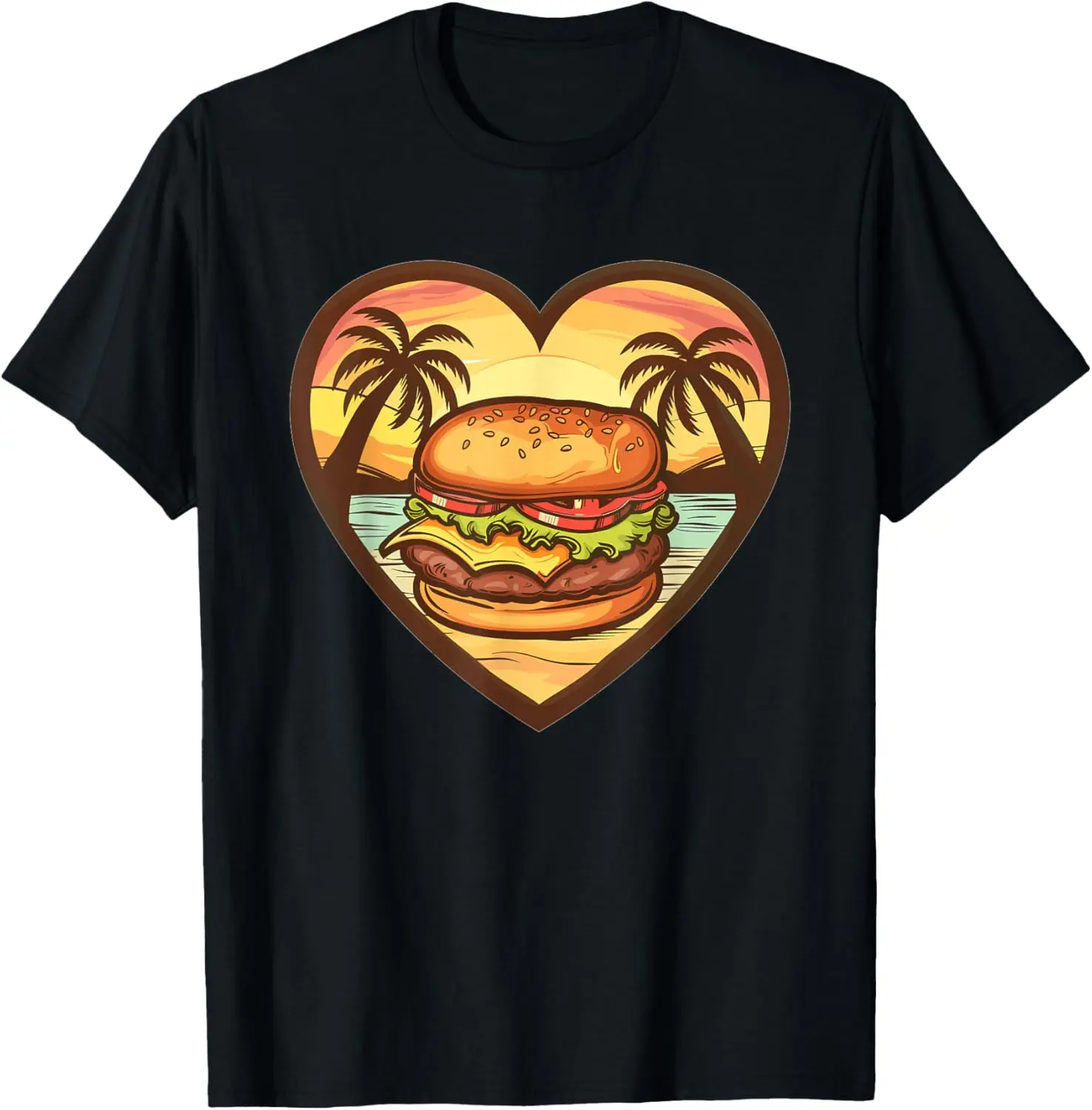 

Colorful Burger Art I Kids Burger T-Shirt
