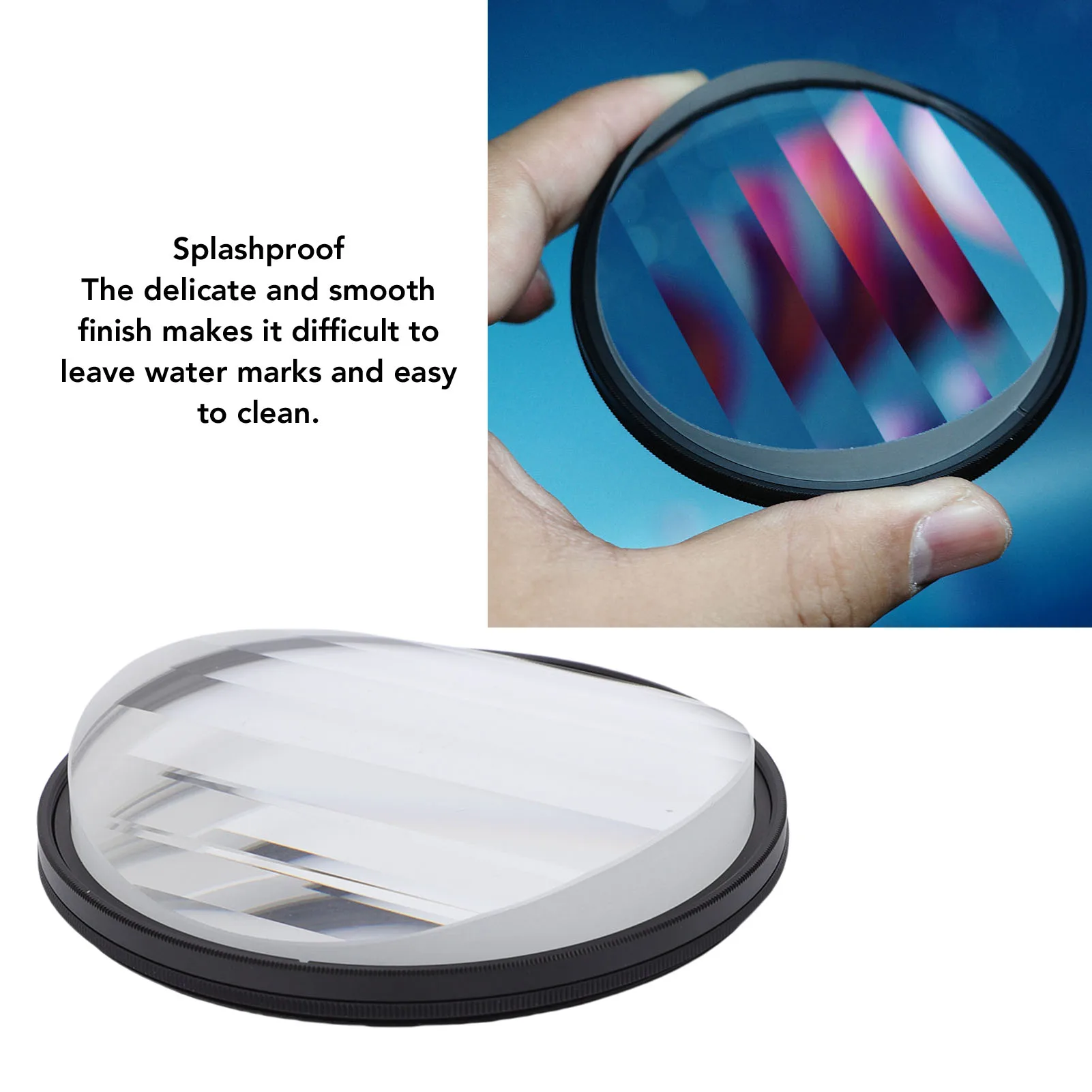 

Linear Glass Prism Camera Filter 82MM Anti Scratch Coating Linear Glass Prism Foreground Blur Filter Splash Proof for Portrait