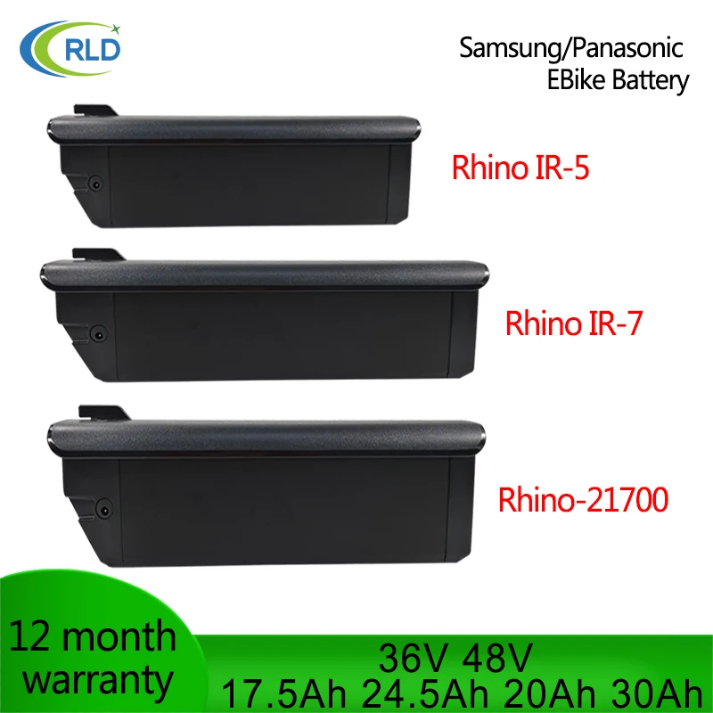 

Rhino7 Reention Li-ion E-bike battery 21700 36V 48V 17.5Ah 14Ah 24Ah 30Ah 20Ah for Himo LIGHTNING C26 Max 1Up 700 Series Battery