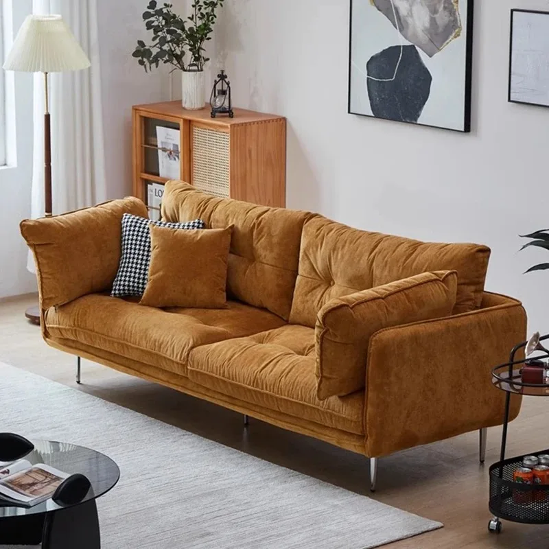 

Aesthetic 4 Seater Living Room Couch Luxury Girly Recliner Bedroom Office Sofas 2 Seater Nordic Banken Woonkamer Furniture Home